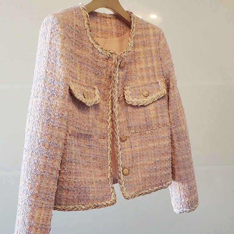 Short Tweed French Style Stylish Little Fragrance Jacket