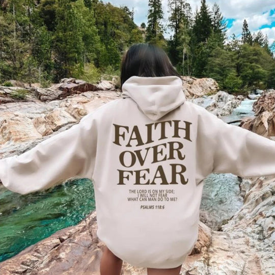 Faith Over Fear Christian Hoodie Christian Sweatshirt