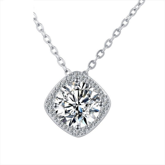 Bright Heart Square Model Necklace