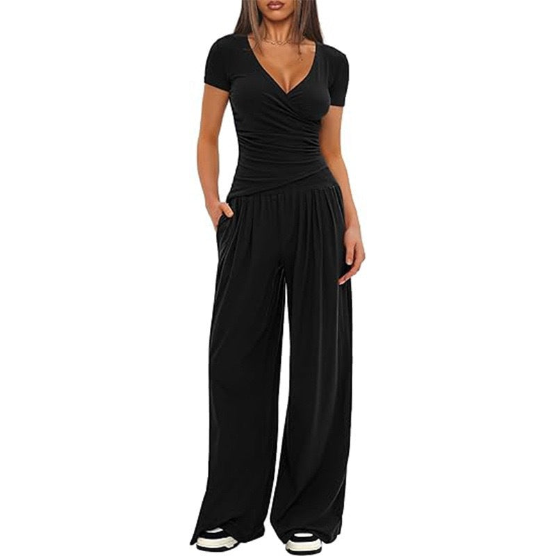 Wide-Leg Athleisure Co-Ord Set