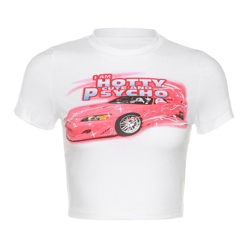 Edgy Skinny Women Graphic Tee