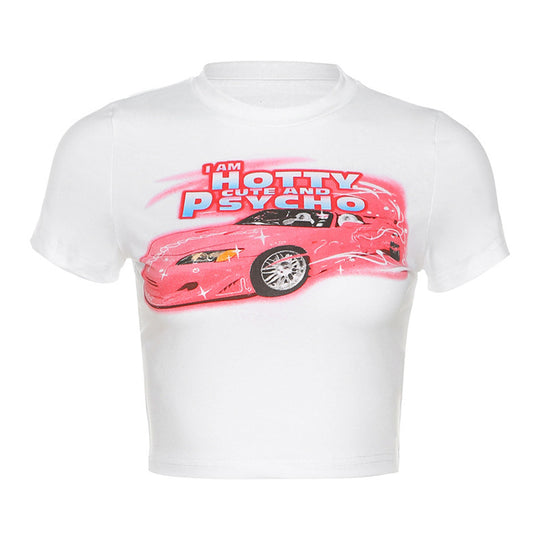 Edgy Skinny Women Graphic Tee