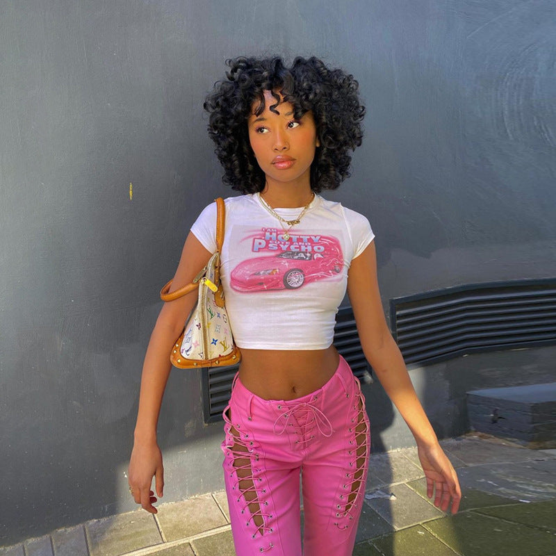 Edgy Skinny Women Graphic Tee