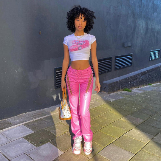 Edgy Skinny Women Graphic Tee