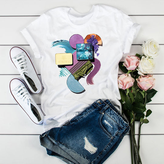 Chic Summer Graphic Tee – Women’s Short Sleeve Fashion Top