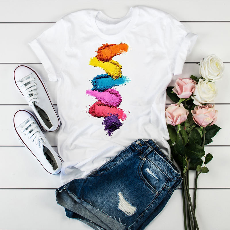 Chic Summer Graphic Tee – Women’s Short Sleeve Fashion Top