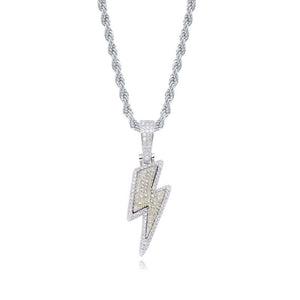 Hot Selling Lightning Hip Hop Pendant Micro-inlaid Zircon