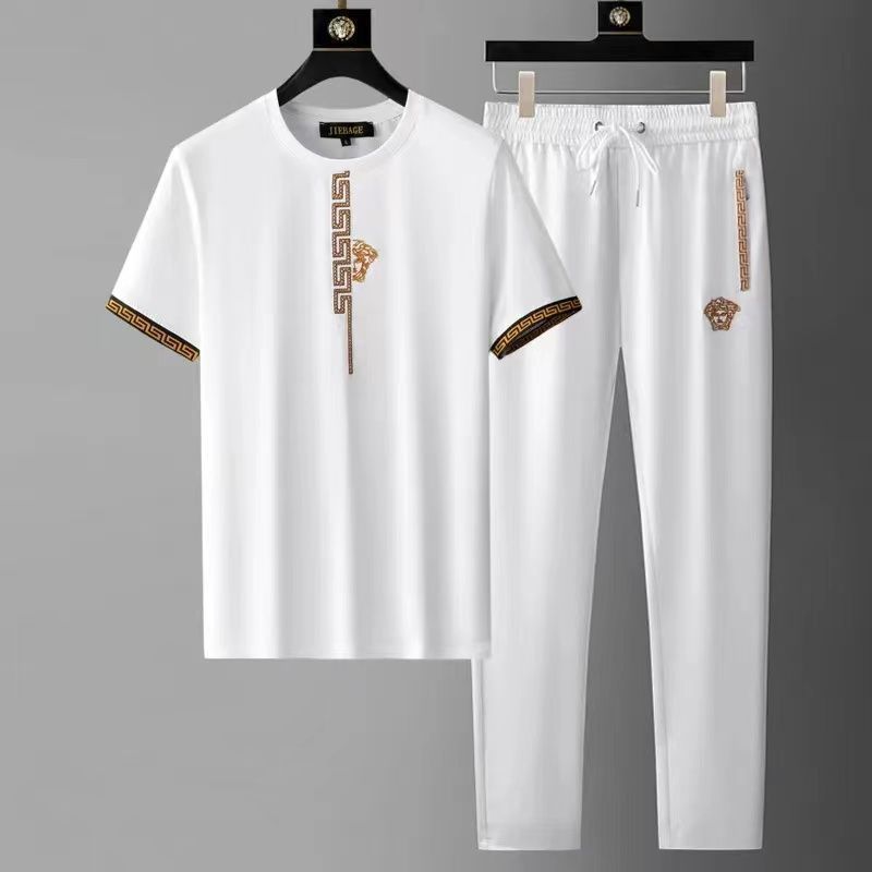 Mens Stylish Short-sleeve Pants Set
