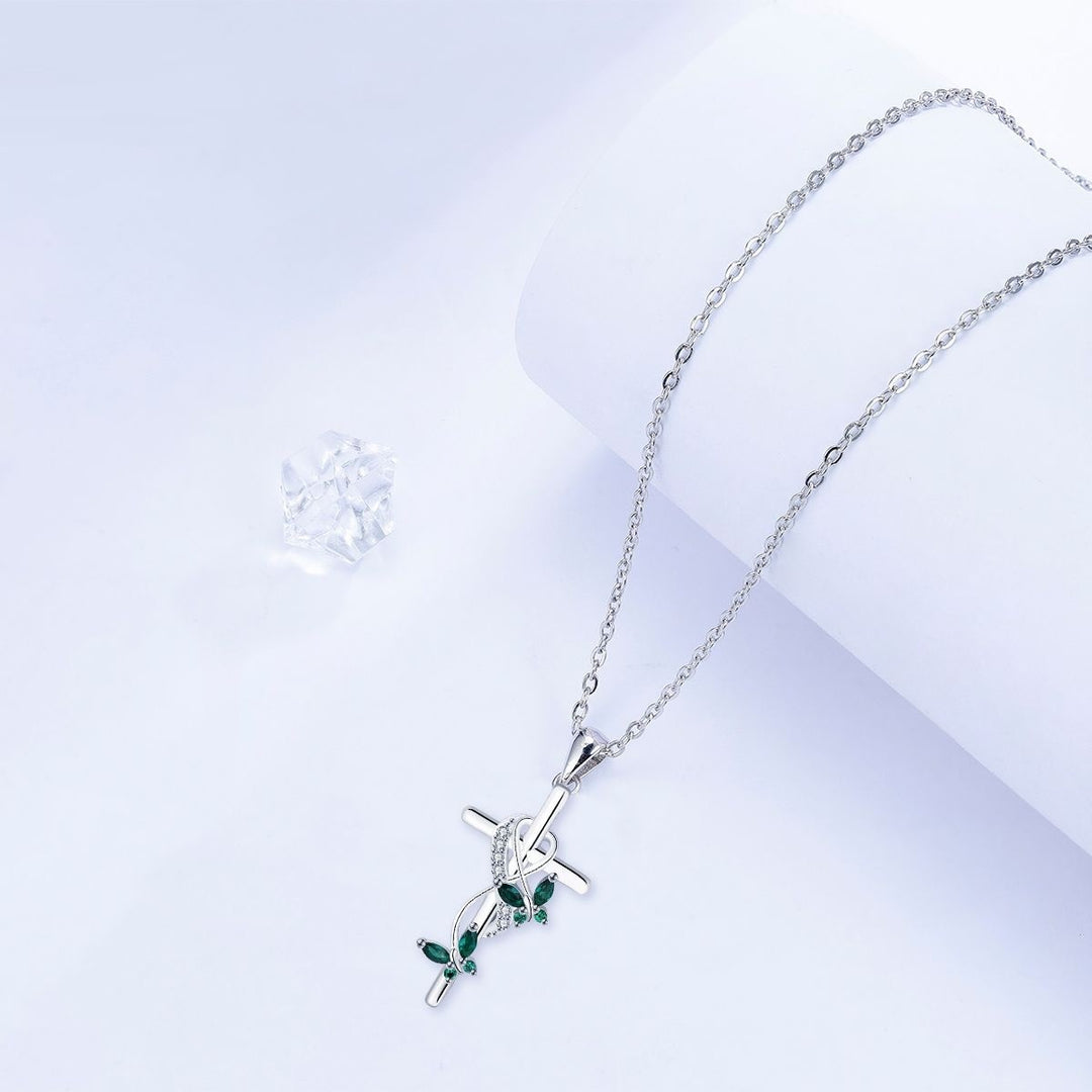 Infinite Cross Butterfly Necklace