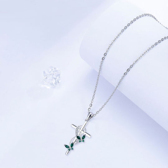 Infinite Cross Butterfly Necklace