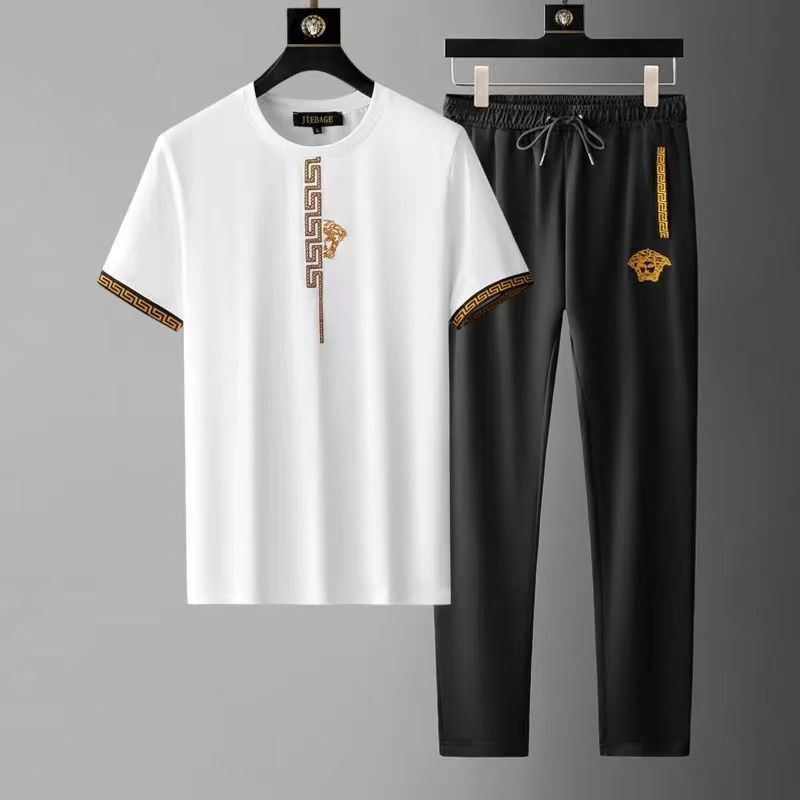 Mens Stylish Short-sleeve Pants Set
