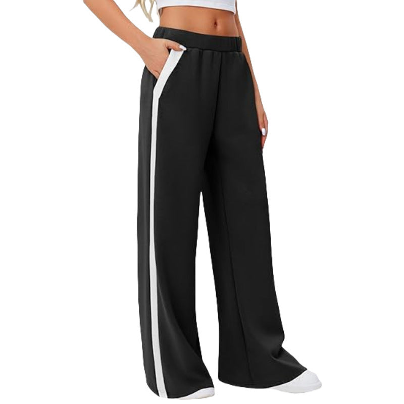 Wide Leg Yoga Sports Pants High Waist Loose Casual