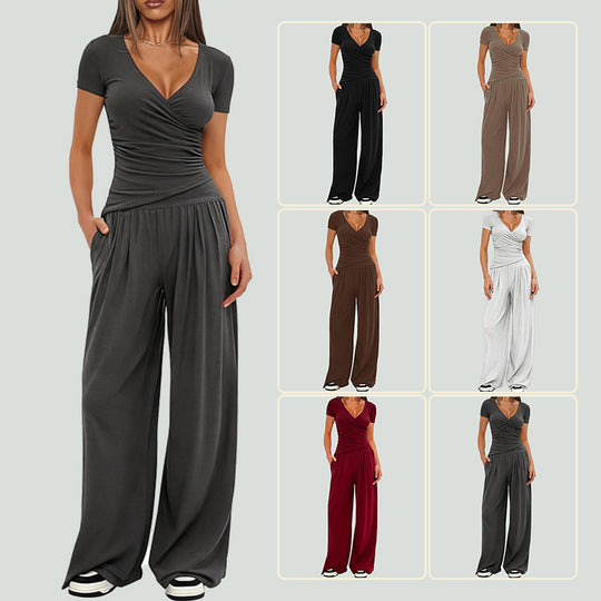 Wide-Leg Athleisure Co-Ord Set