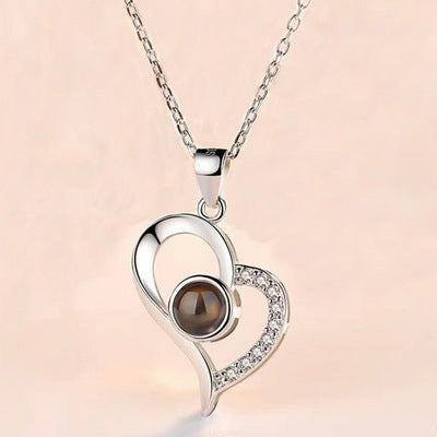 Hot Valentine's Day Gifts Metal Rose Jewelry Gift Box Necklace
