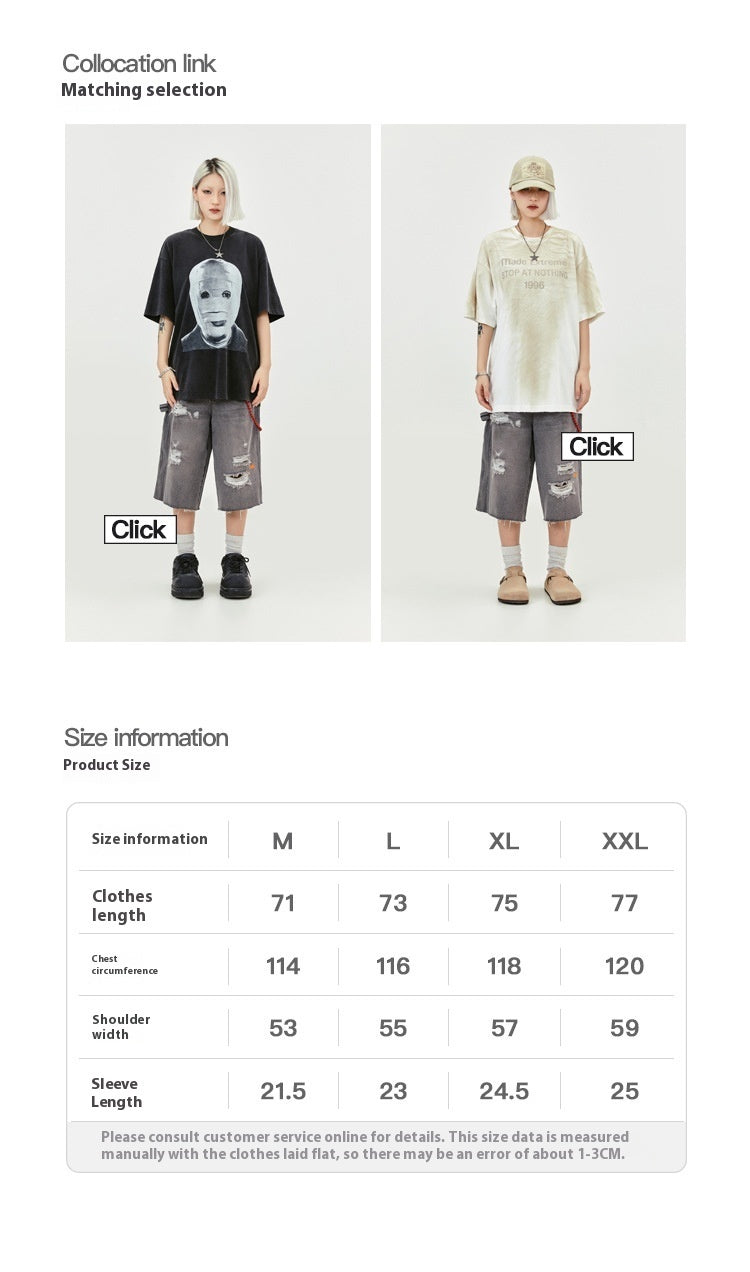 Street Rhinestone Letter Print, Round Neck Casual Short Sleeve T-shirt