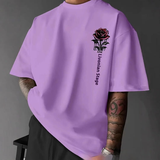 Unisex Wear Rose Graphic T-shirt