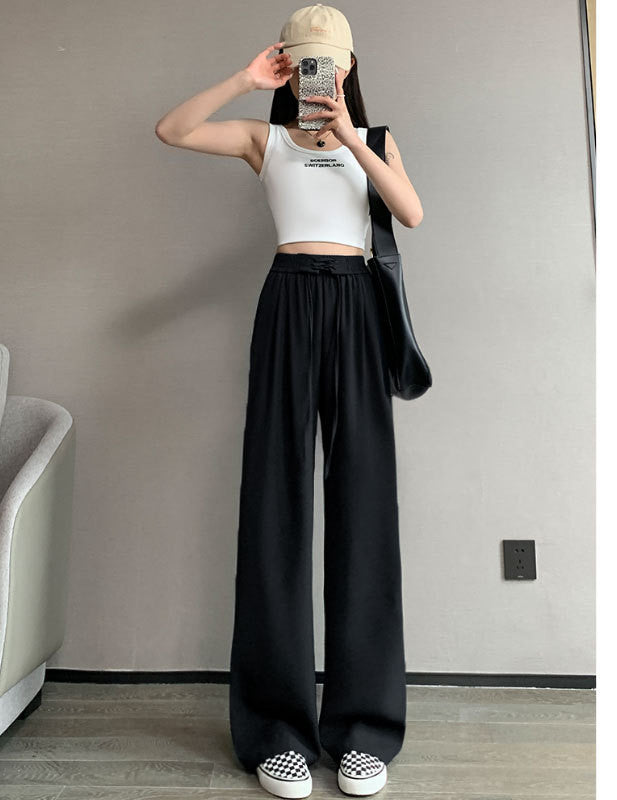 High Waisted Loose Fitting Suit Pants