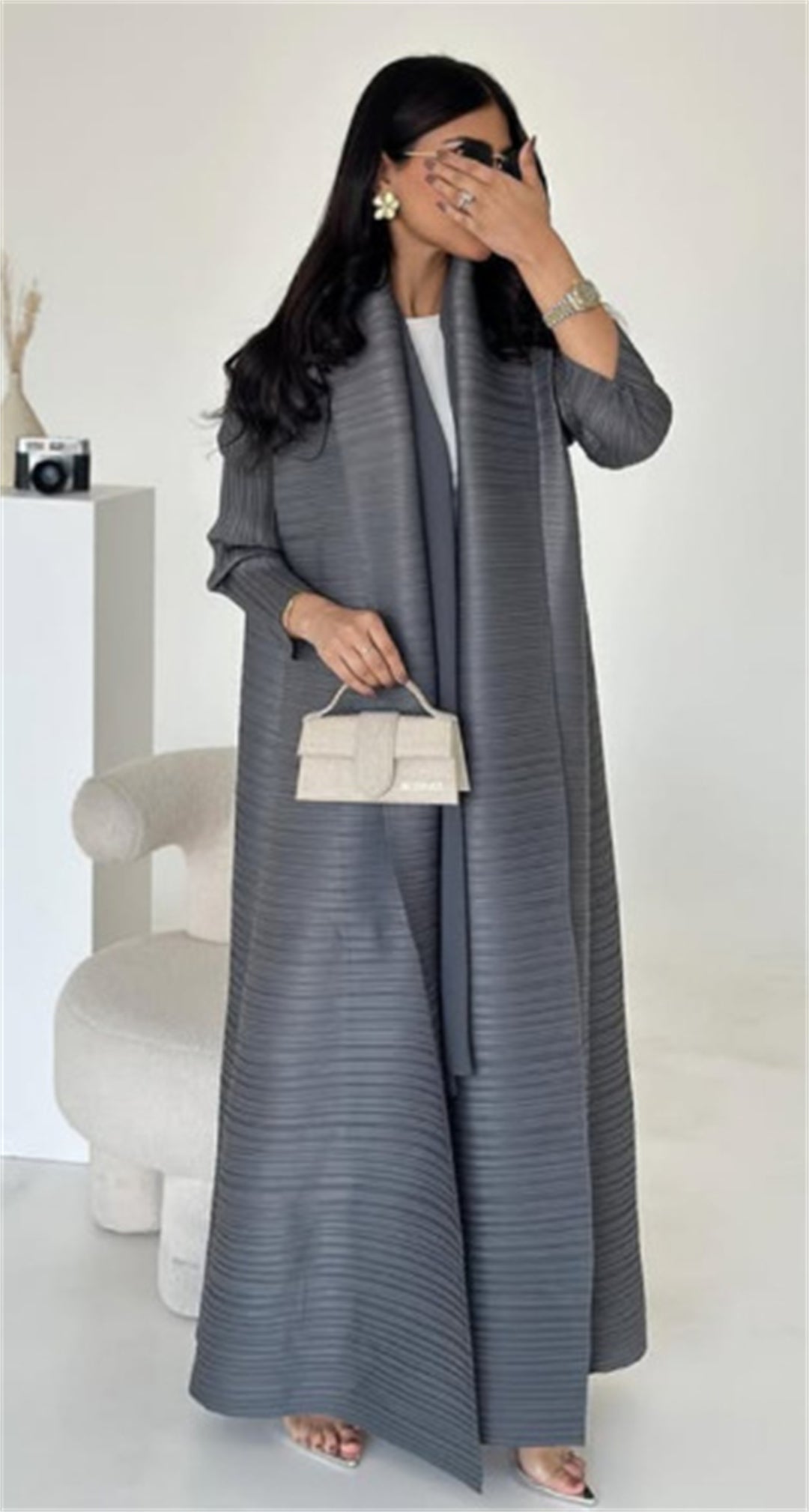 Women's Temperament Cardigan A Bai Ya Robe