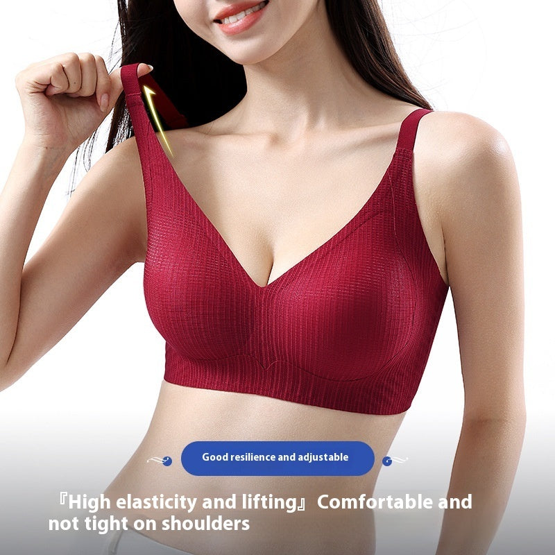 Jelly Glue Double Lift Comfortable Wireless Push Up Breast Holding Anti-sagging Backless Bra