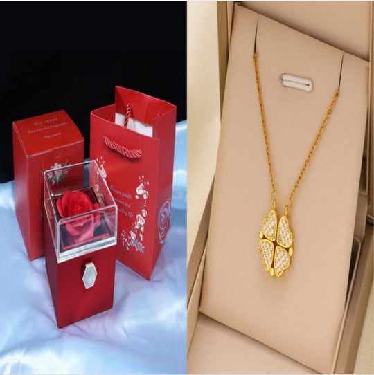 Rotating Soap Flower Rose Gift Box