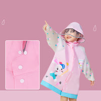 Kindergarten Schoolbag Cloak Big Eaves Cartoon Raincoat