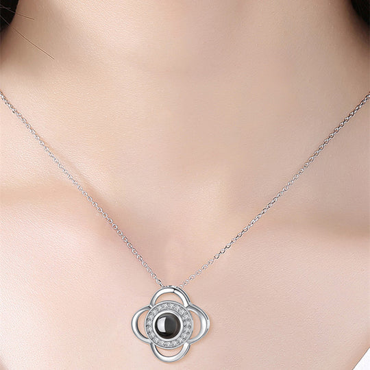 Hot Valentine's Day Gifts Metal Rose Jewelry Gift Box Necklace