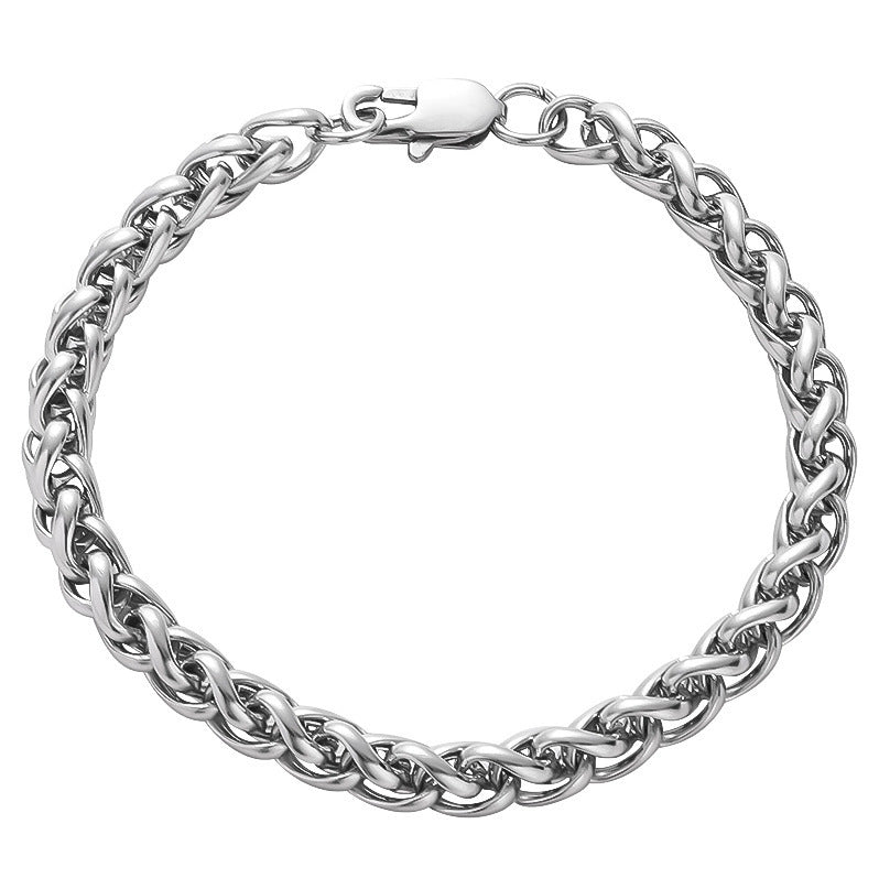 Japanese Buckle Cuban Link Chain 18K Gold Men's Bracelet