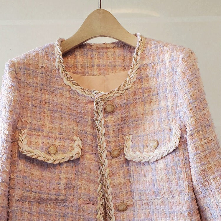Short Tweed French Style Stylish Little Fragrance Jacket