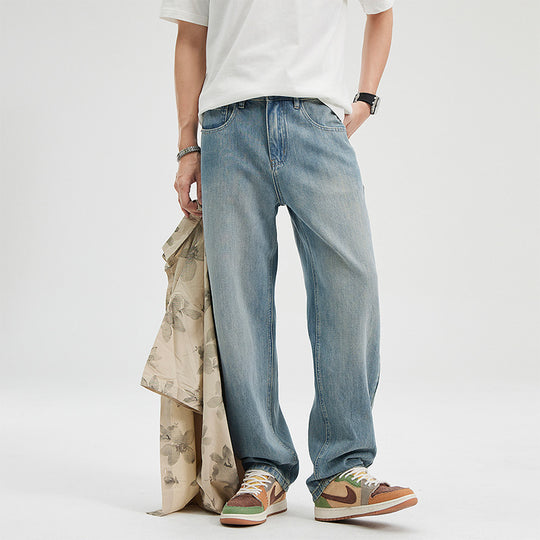 Men's Fashion All-matching Baggy Straight Trousers