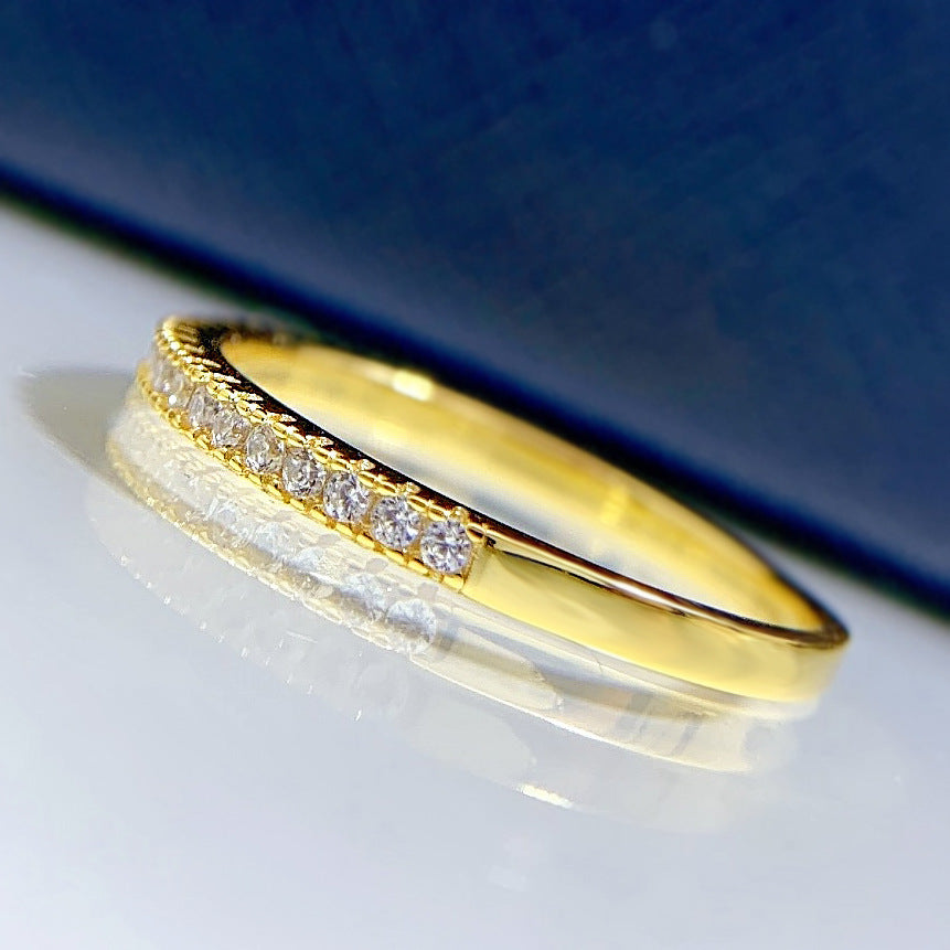 Minimalist Slim Plain Band Ring With A Niche Design