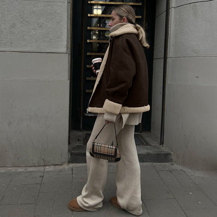 Timeless Vintage Lambswool Suede Jacket