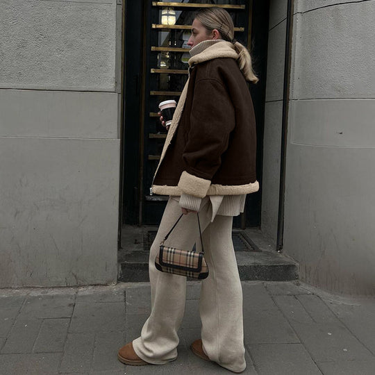 Timeless Vintage Lambswool Suede Jacket