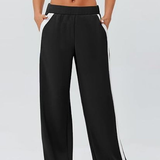 Wide Leg Yoga Sports Pants High Waist Loose Casual