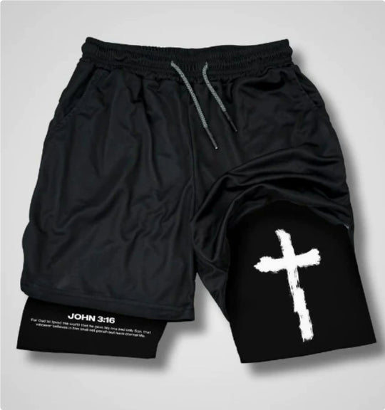 3D Digital-printed Shorts With A Double-layer Design