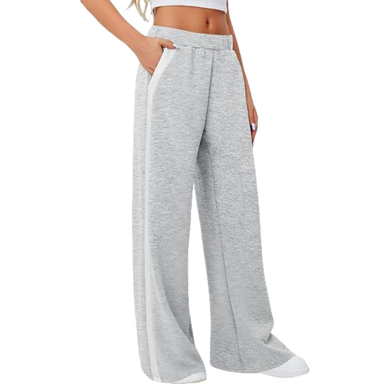 Wide Leg Yoga Sports Pants High Waist Loose Casual