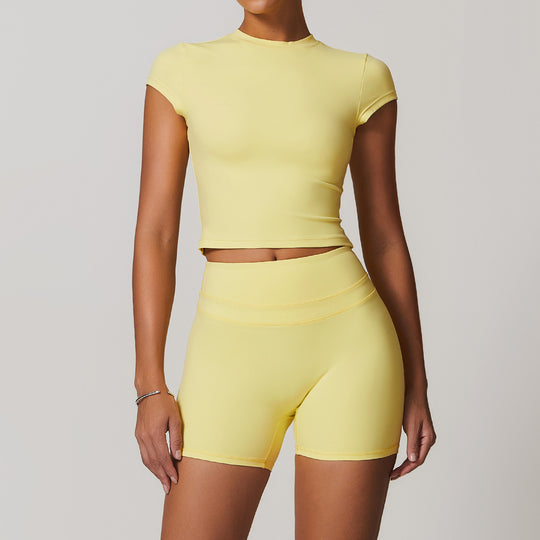 European And American Brushed Tight Back Yoga Suit