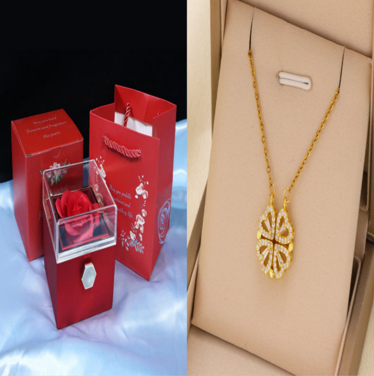 Rotating Soap Flower Rose Gift Box