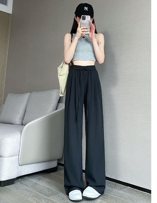 High Waisted Loose Fitting Suit Pants