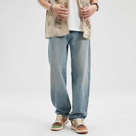 Men's Fashion All-matching Baggy Straight Trousers