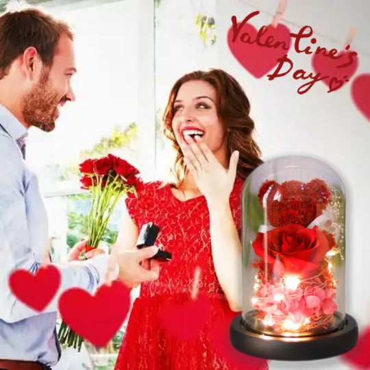 Valentine's Day Gift For Girlfriend Eternal Preserved Rose Flower Gift Box