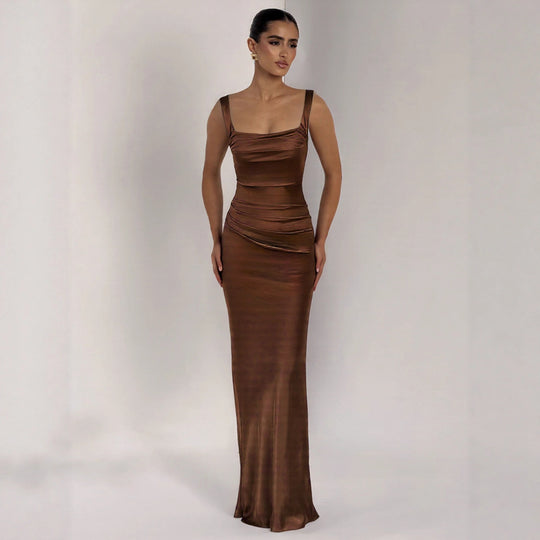 Slimming Strapless Elegant Evening Gown