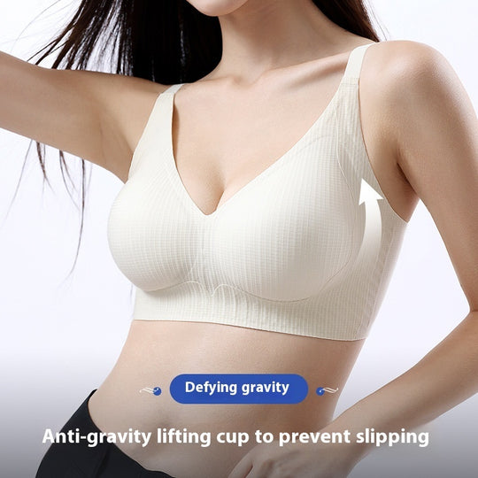 Jelly Glue Double Lift Comfortable Wireless Push Up Breast Holding Anti-sagging Backless Bra
