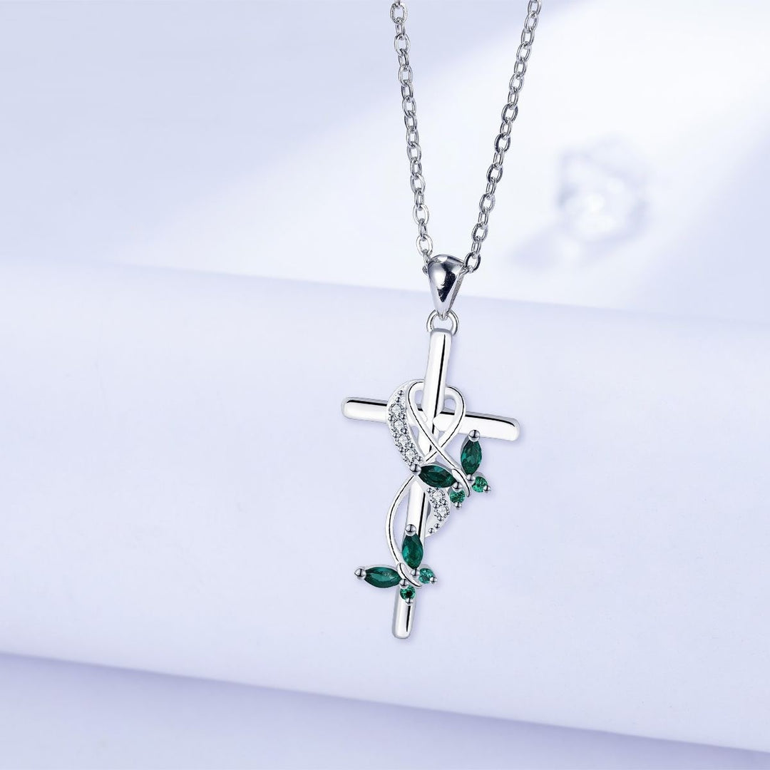 Infinite Cross Butterfly Necklace