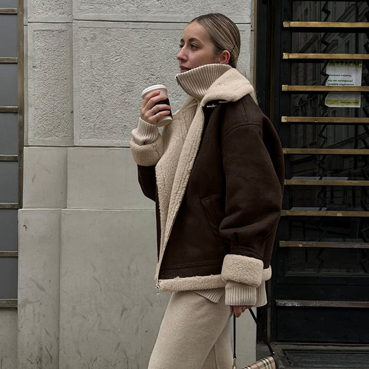 Timeless Vintage Lambswool Suede Jacket