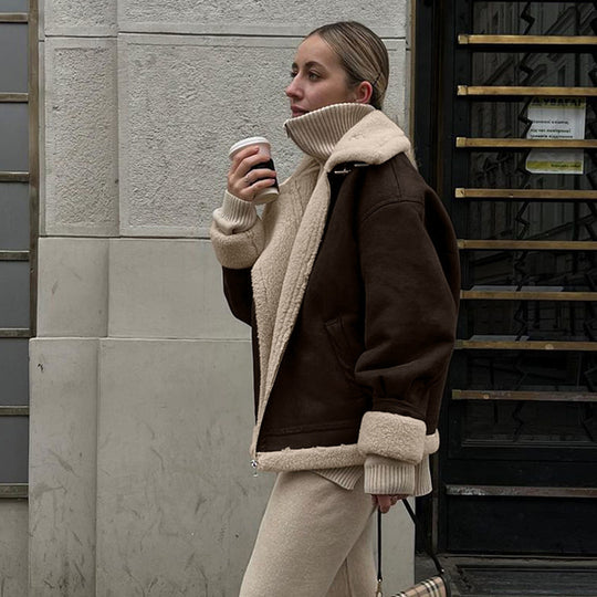 Timeless Vintage Lambswool Suede Jacket