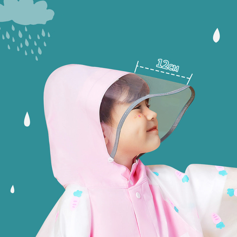 Kindergarten Schoolbag Cloak Big Eaves Cartoon Raincoat