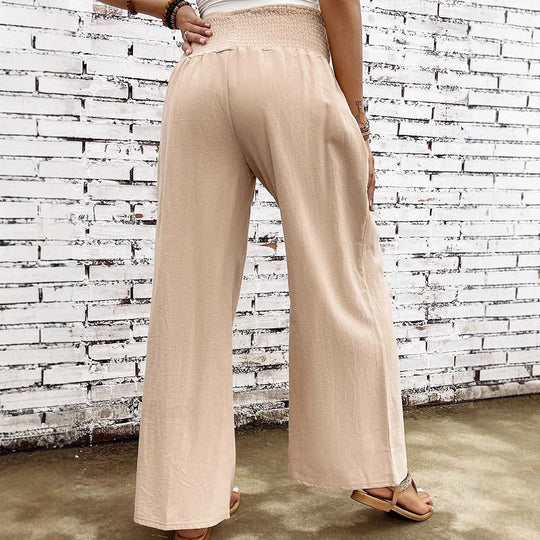 Casual Stretch High Waist Loose Wide Leg Pants