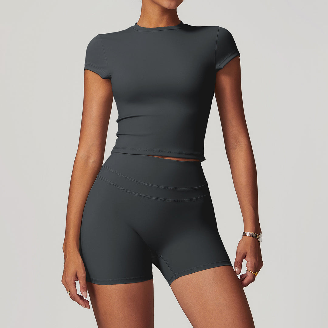 European And American Brushed Tight Back Yoga Suit