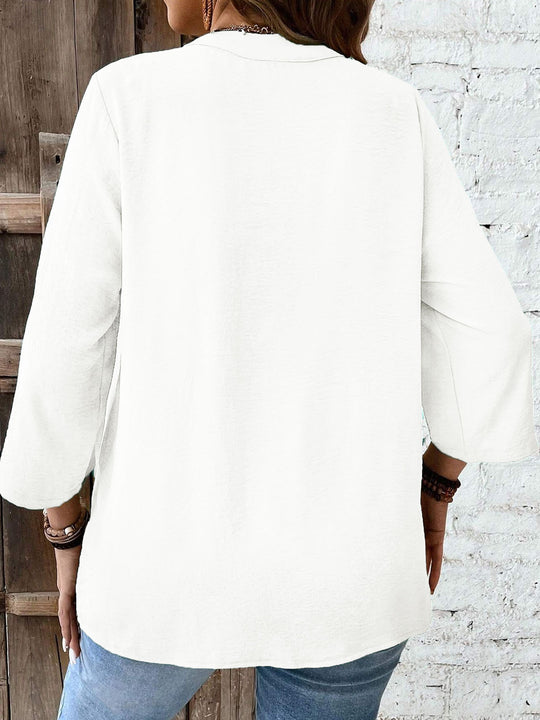 Women's Plus Size Lace Applique Vacation Shirt